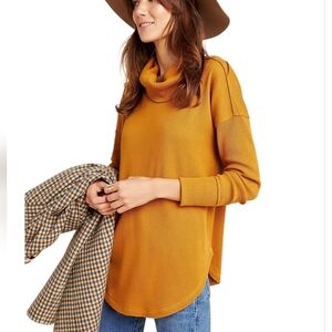 Anthropologie Maeve Ainsley Thermal Turtleneck